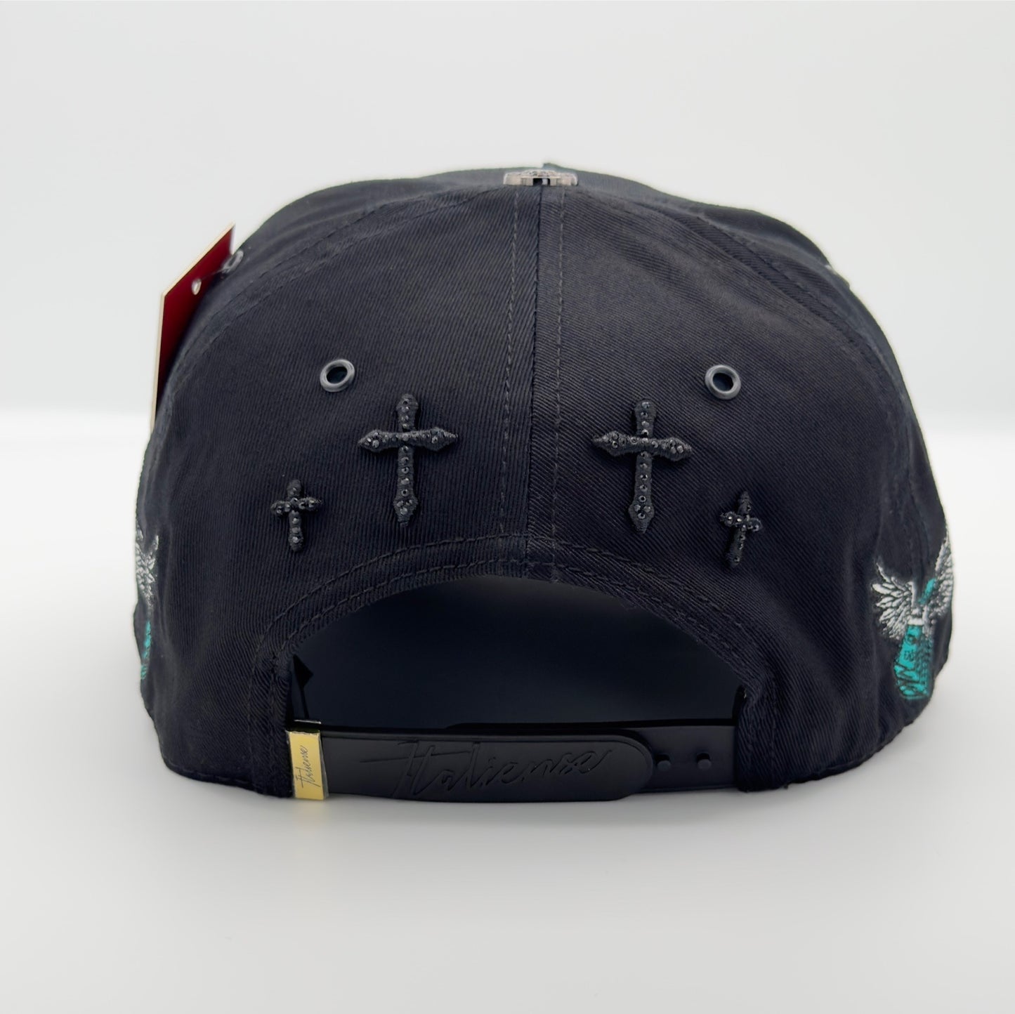 Black Los Angeles City Semi-Curved Cap