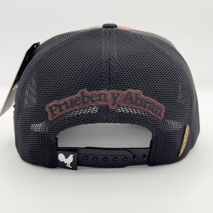 Brown Golden Rooster Mesh Cap