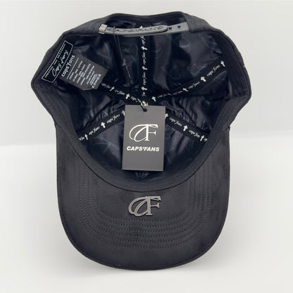 Diamond Black Cross Semi-Curved Cap