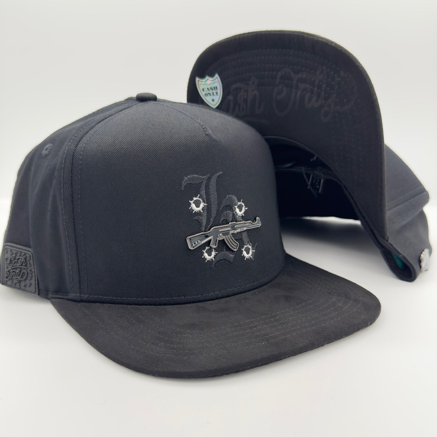 Black LA Guns Flat Cap