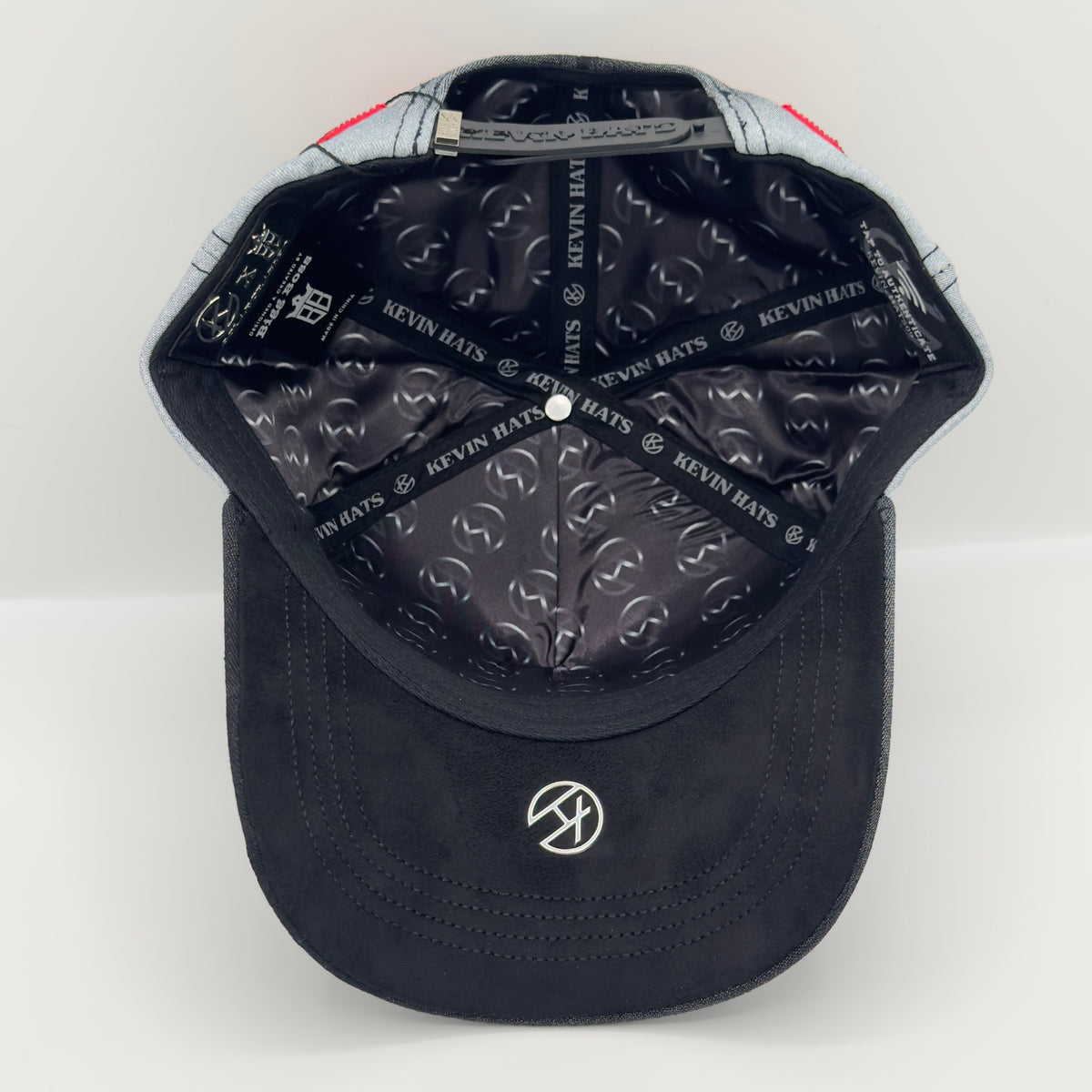 Black/Gray Diamonded H Luxury Elegant Semi-Curved Cap