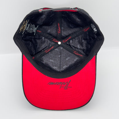 Black/Red Virus Drip Semi-Curved Cap