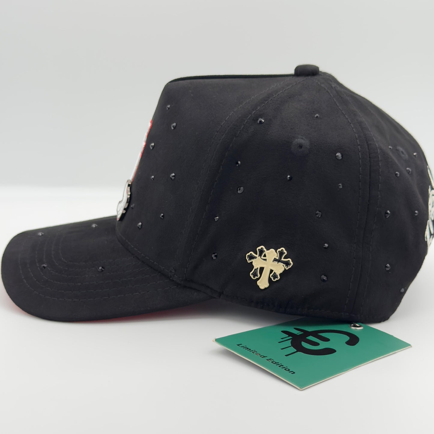 Diamonded Reverse LA Semi-Curved Cap