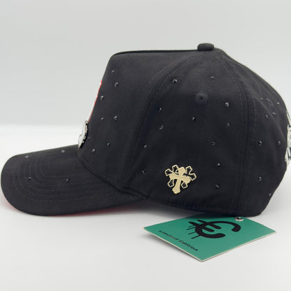 Diamonded Reverse LA Semi-Curved Cap
