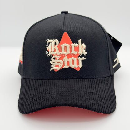 Black/Orange Rockstar Cap