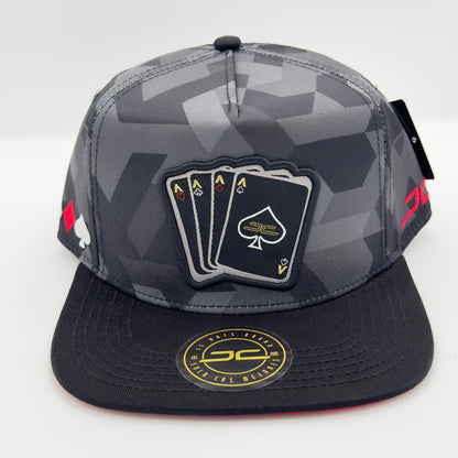 Gray Camo Poker Cap