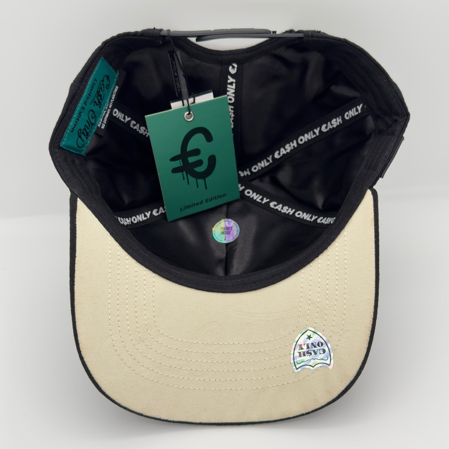 Red Angel Black Curved Cap