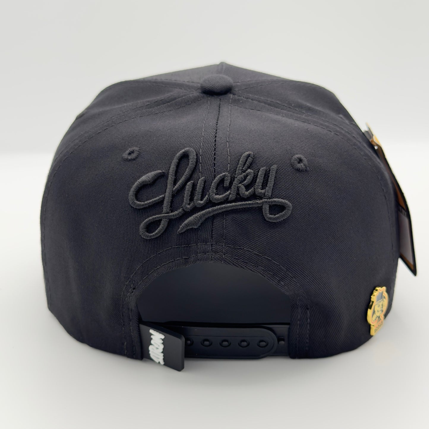 Lucky Black Clover Curved Cap