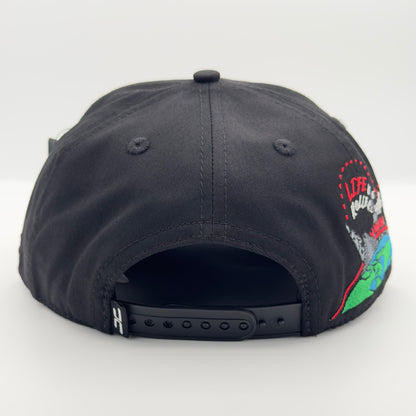 Black University of Life Flat Cap