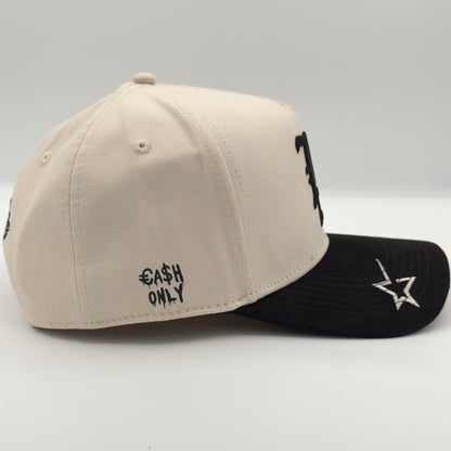 White LA Semi-Curved Cap