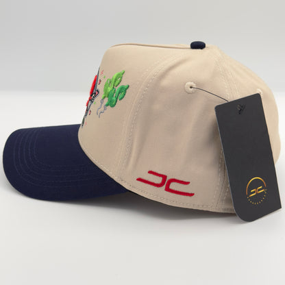 Beige/Blue Money Love Cap