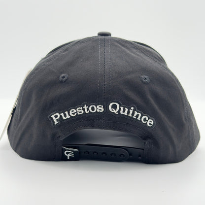New Edition Black Silver Rooster Semi-Curved Cap