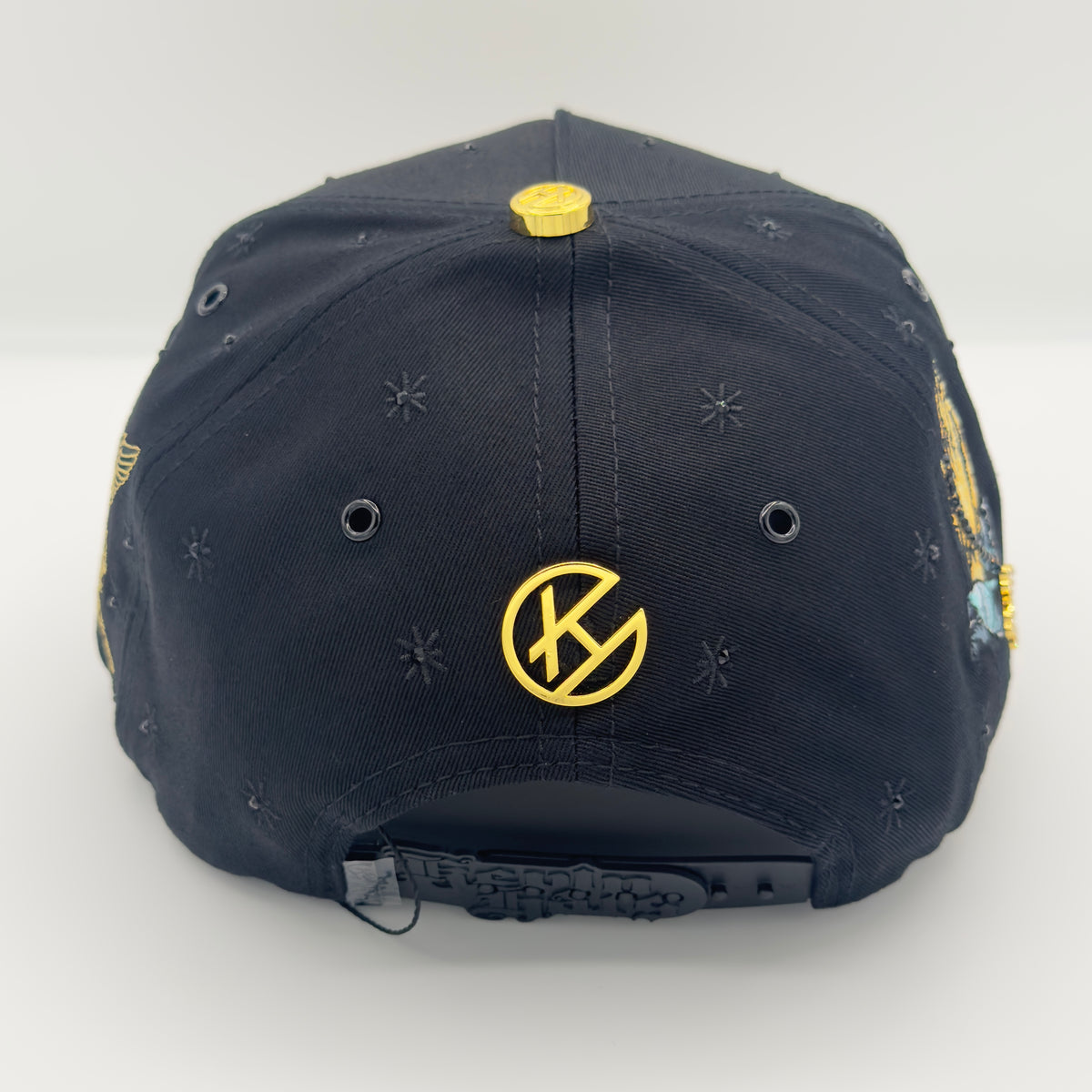 Golden Virgencita Luxury Elegant Semi-Curved Cap