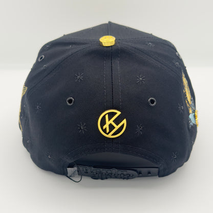 Golden Virgencita Luxury Elegant Semi-Curved Cap