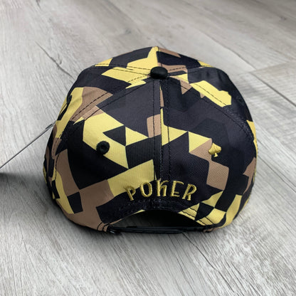 Yellow Camo Poker Cap