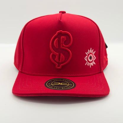 Red Cash Money Flat Cap