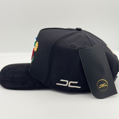 Rainbow “Good Luck” Flat Cap