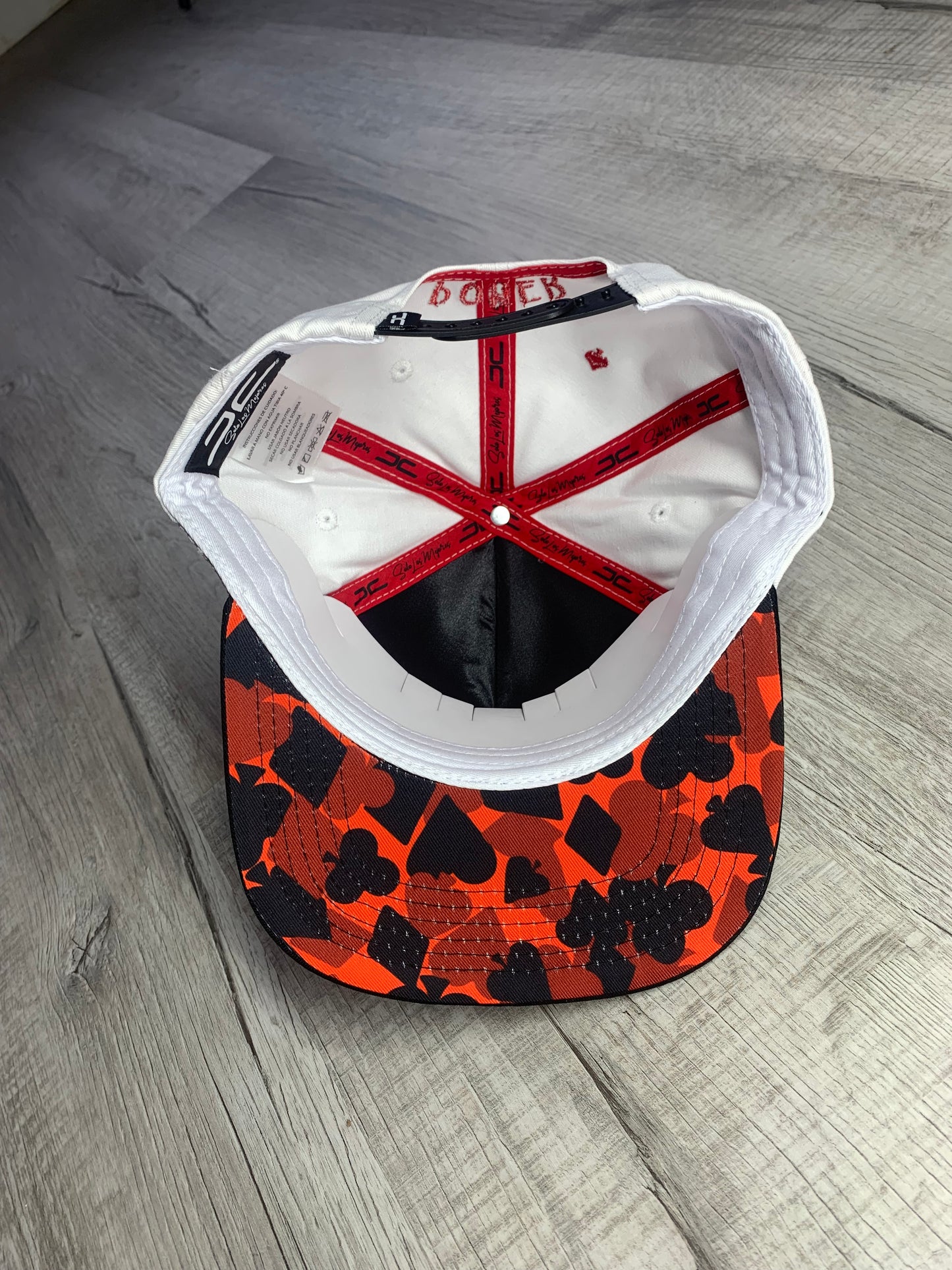 White Poker Cap
