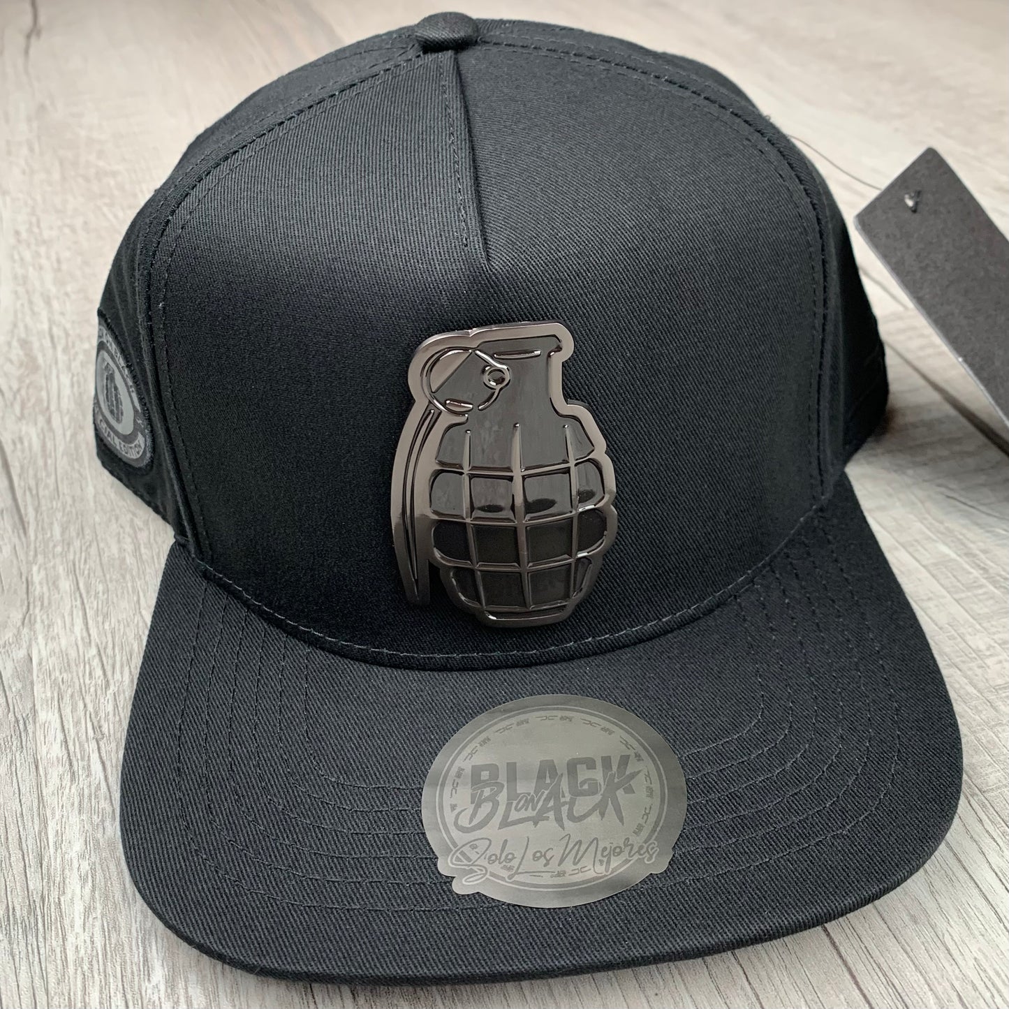 Black on Black Grenade Cap