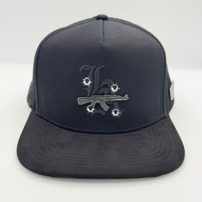 Black LA Guns Flat Cap
