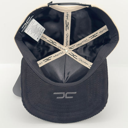 Black/Beige Good Luck Flat Cap
