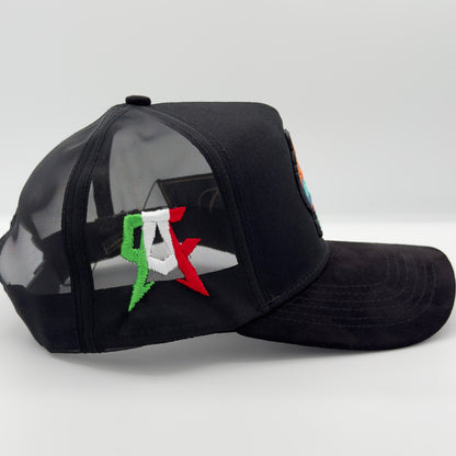 CA Boxing Bear Mesh Semi-Curved Cap