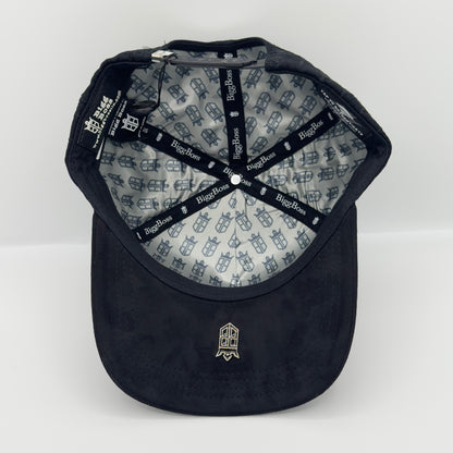 Black LA Gray Crosses Elegant Semi-Curved Cap