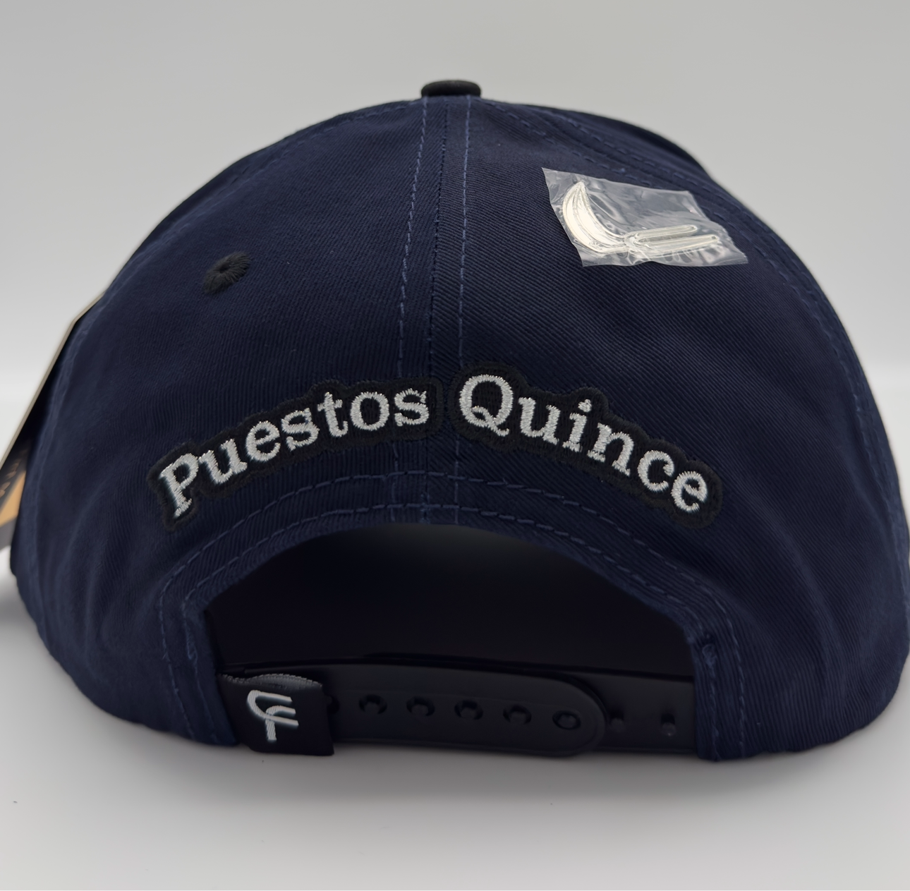 Blue Silver Rooster Semi Curved Cap