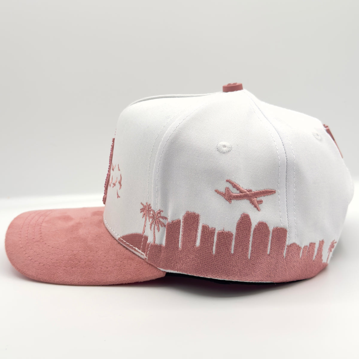 White/Pink LA Flames Elegant Cap