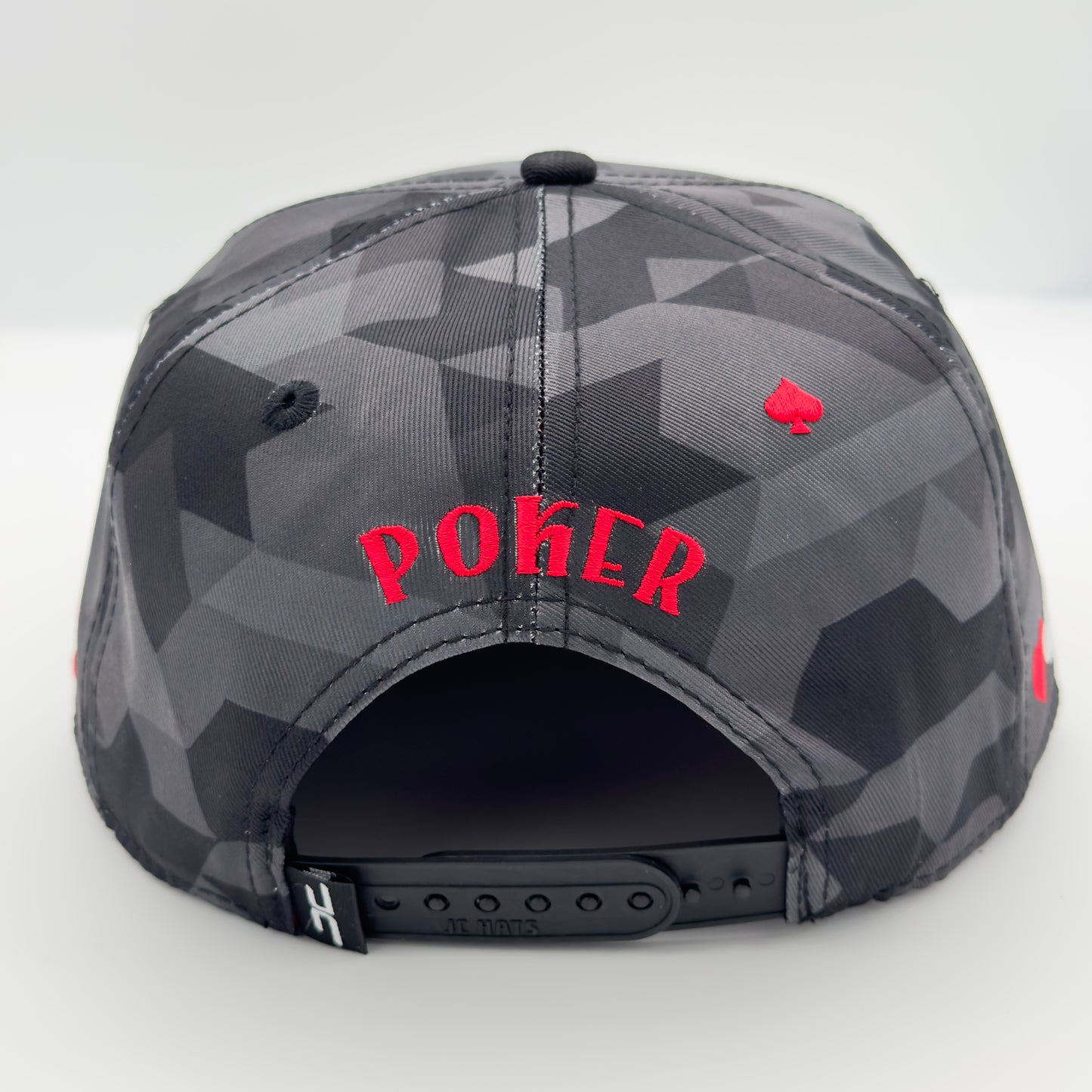 Gray Camo Poker Cap