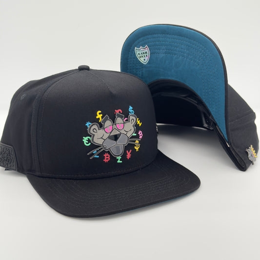 Black/Blue Panther Cap