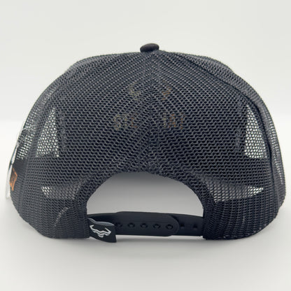 Western Style Steer Mesh Flat Cap
