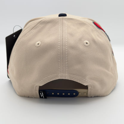 Beige/Blue Money Love Cap