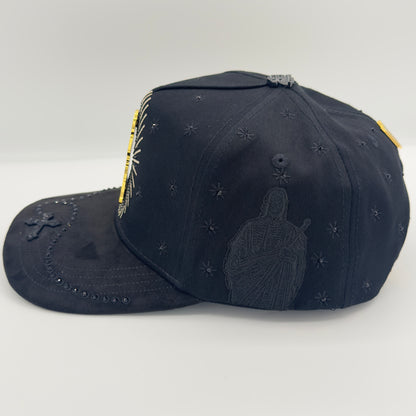 San Judas Luxury Diamonded Semi-Curved Cap