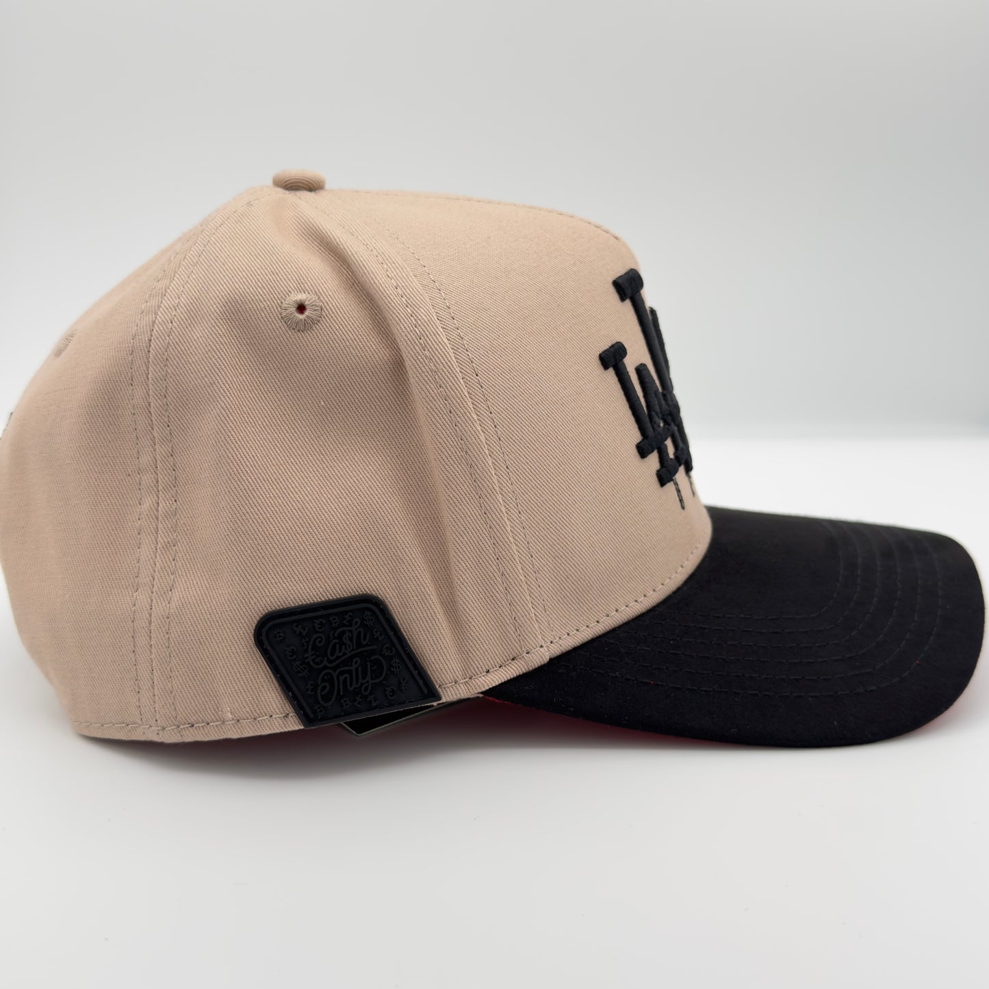 Beige LA LA LA Curved Cap