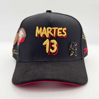 Black Martes 13 LRC x CA Semi-Curved Cap