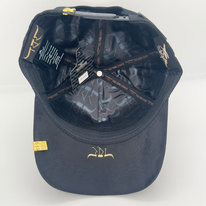 Black Rancher Gold Bull Semi-Curved Western Cap