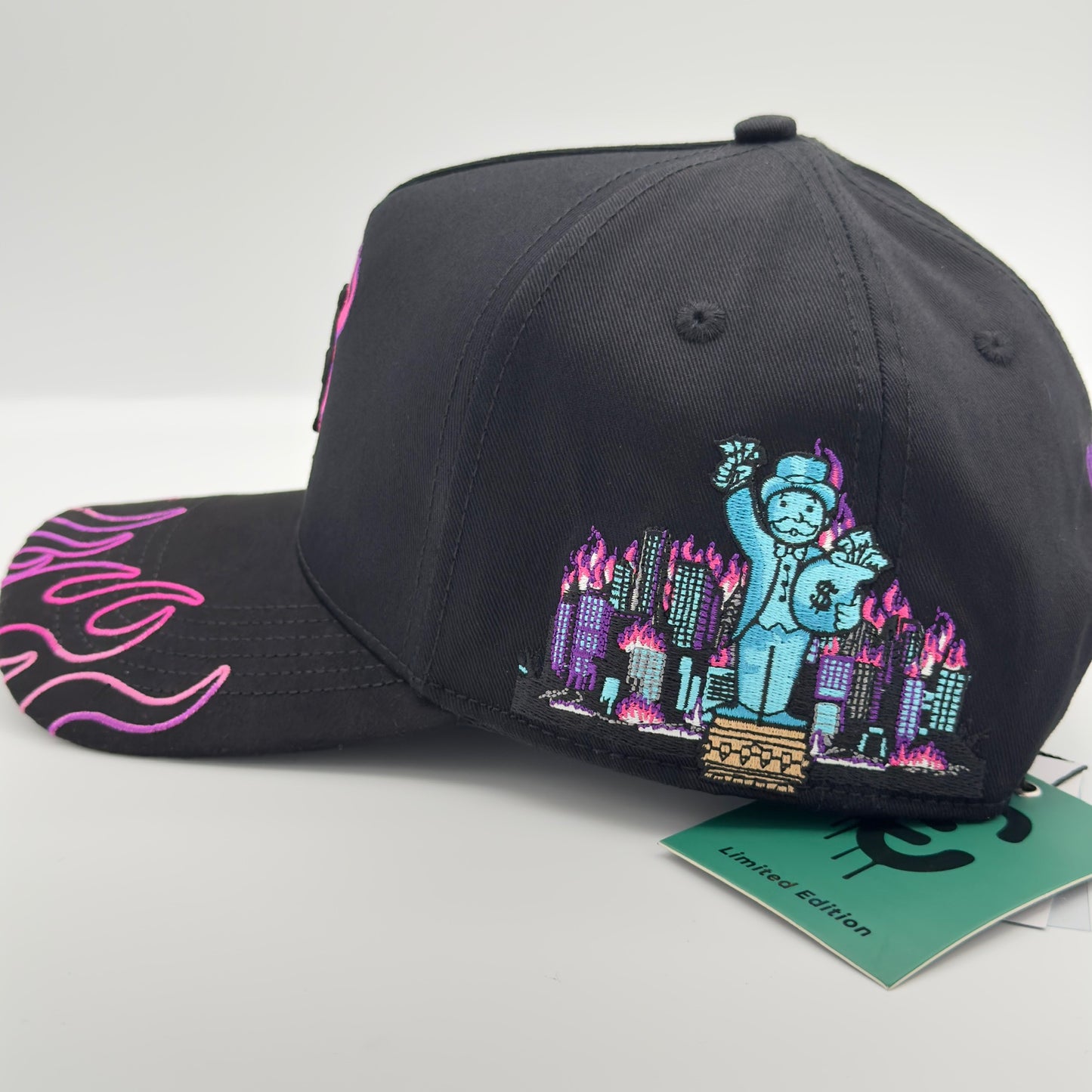 Special Edition NY In Flames Purple Curved Cap