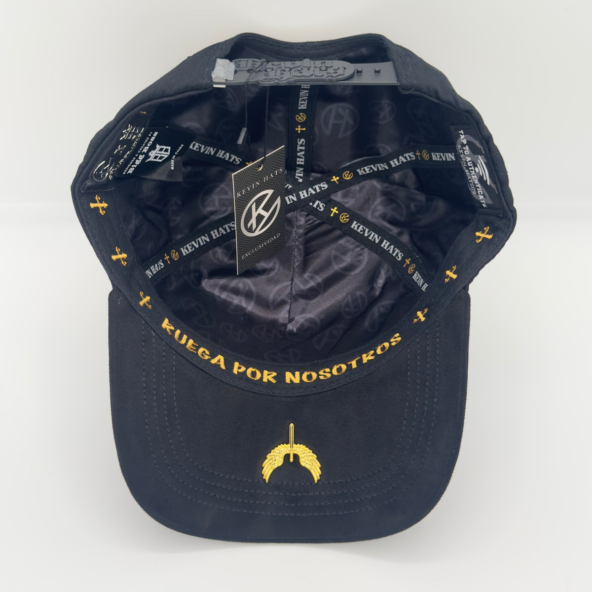 Golden Virgencita Luxury Elegant Semi-Curved Cap