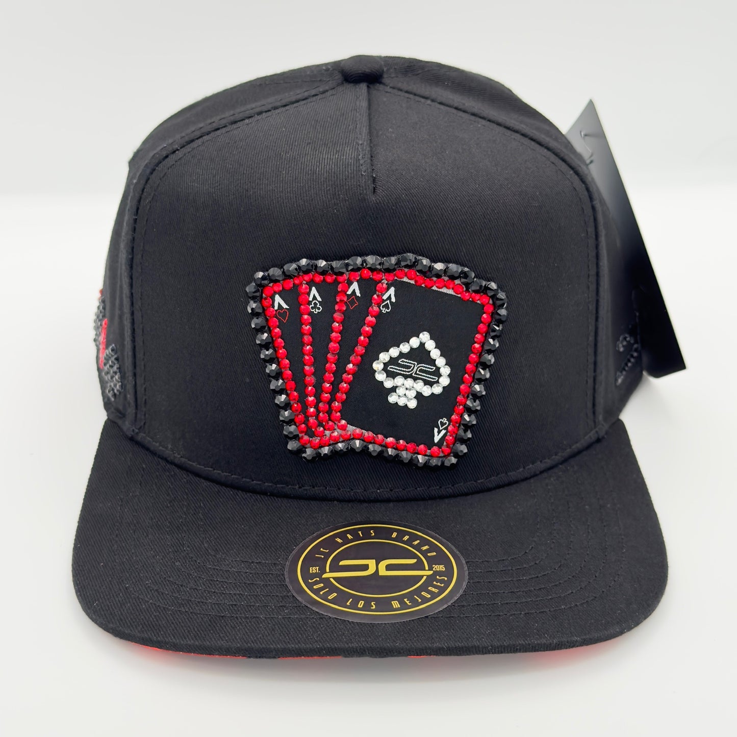 Diamond Edition Black Poker Flat Cap