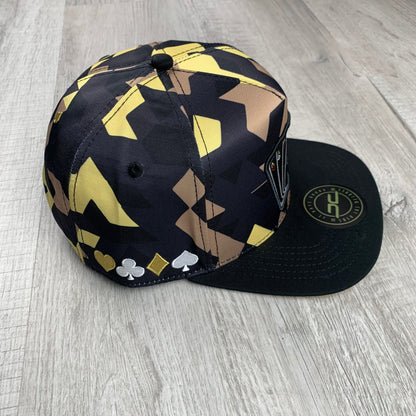 Yellow Camo Poker Cap