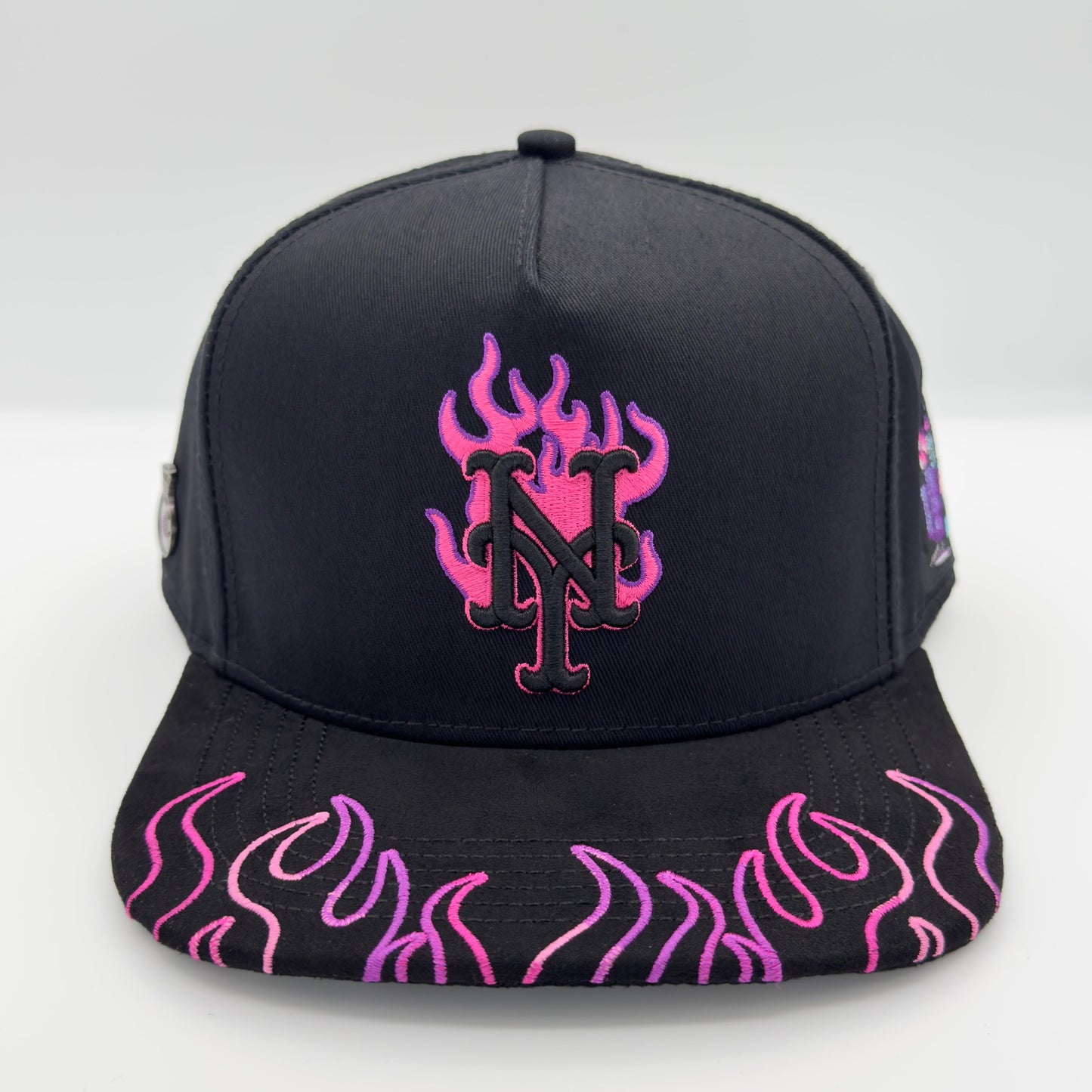 Special Edition NY In Flames Purple Flat Cap
