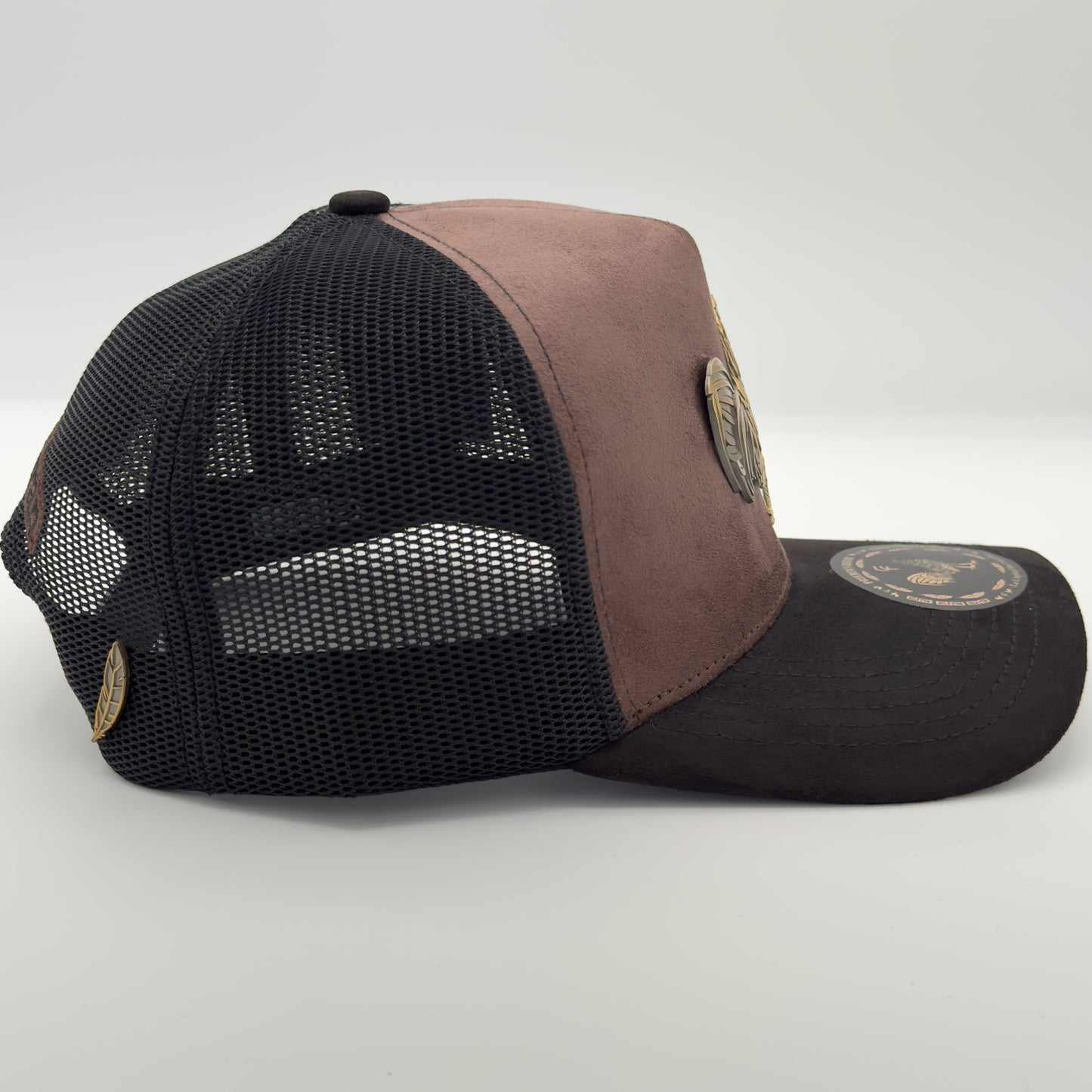 Brown Golden Rooster Mesh Cap