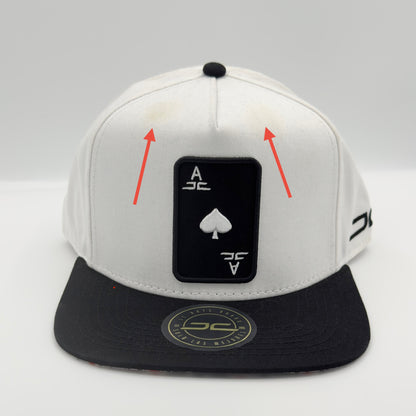 [CLEARANCE] White Ace of Spades Flat Cap