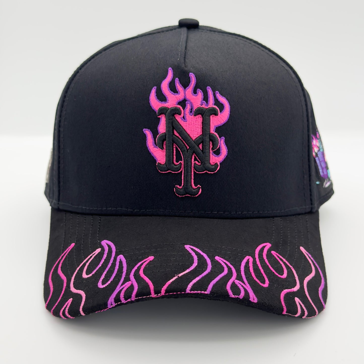Special Edition NY In Flames Purple Curved Cap