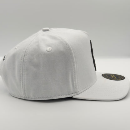 White Cash Money Flat Cap