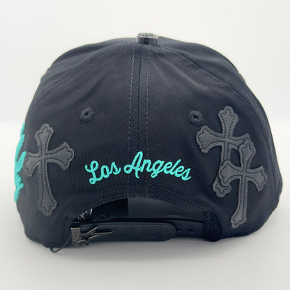 Black LA Felix the Cat Semi-Curved Cap