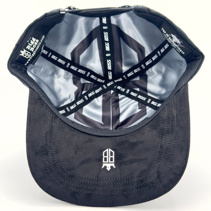 Black B Diamonded Luxury Elegant Angel Wings Cap