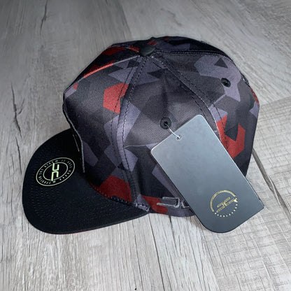 Gray/Red Poker Cap