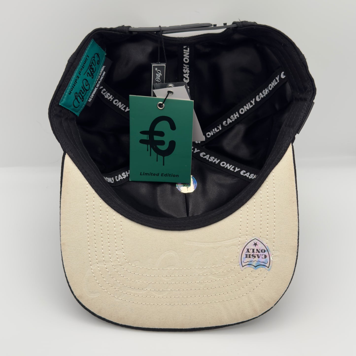 Red Angel Black Flat Cap